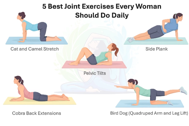 Joint Exercises Every Woman Should Do Daily joint exercises for women to reduce pain and improve mobility