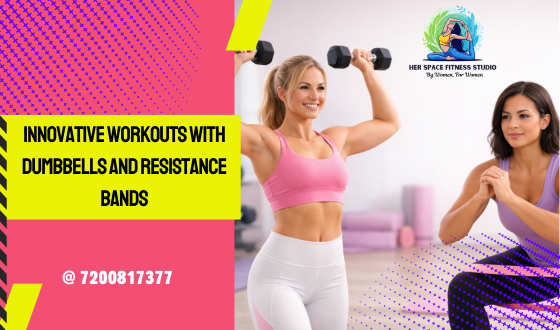 Innovative Workouts with Dumbbells and Resistance Bands