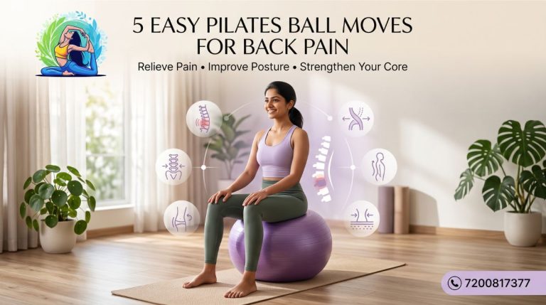 5 Easy Pilates Ball Moves for Back Pain